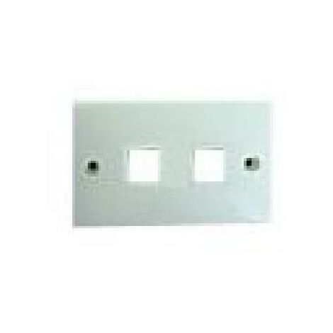 Placca 503 Bianca Per 2 Keystone Orizzontale 4NetPOWPL503W2O