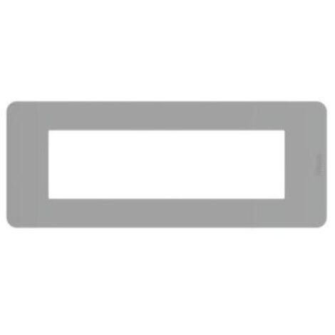 Placca 506 Bticino MatixGO 7 moduli grigio JA4807JG