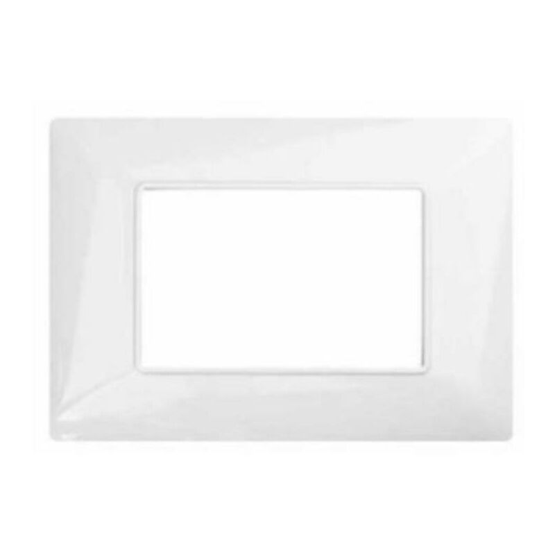 Placca Joy 3 Moduli Compatibile Con Bticino Matix Am4803bbn Bianco ...
