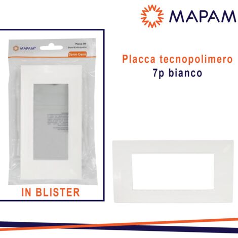 PLACCA 6007-01 7P BIANCO/VMR-PLN IN BLISTER