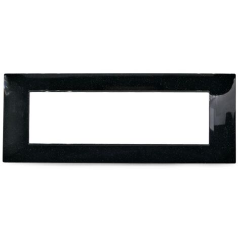 PLACCA 6007-19 7P NERO GLITTER VMR-PLN TECNOPOLIMERO