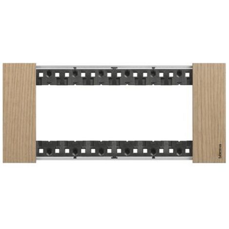 Placca 6P Rovere Living Now ( Bticino Cod. Ka4806Lm )