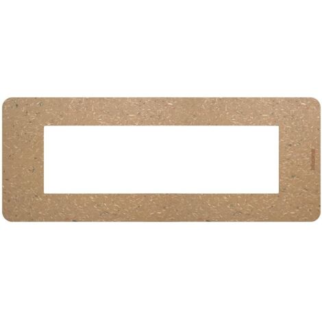 Placca 7 moduli Bio in biopolimero naturale MatixGo BTICINO JA4807BB