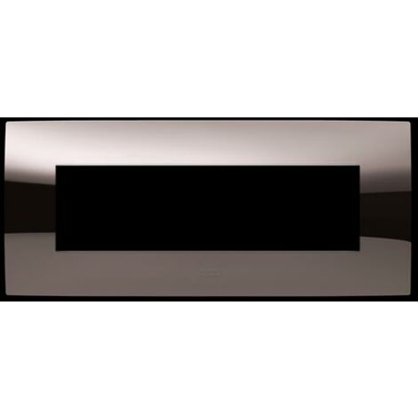 Placca 7 moduli bronzo lucido abb chiara 2csk0751ch