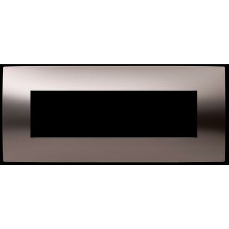 Placca 7 moduli bronzo satinato abb chiara 2csk0752ch