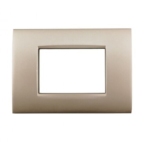 Placca 7 moduli champagne per Bticino Living air compatibile