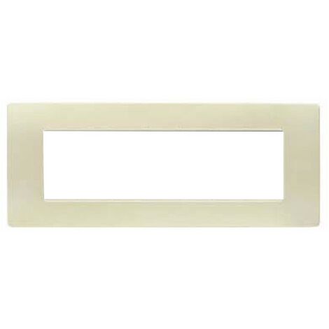 Placca 7 moduli in tecnopolimero Avorio Simon Urmet Flexa 11807.AV