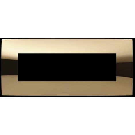 Placca 7 moduli oro lucido abb chiara 2csk0753ch