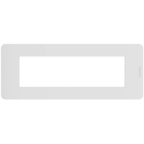 Placca 7 Moduli White Bianco Serie MatixGo