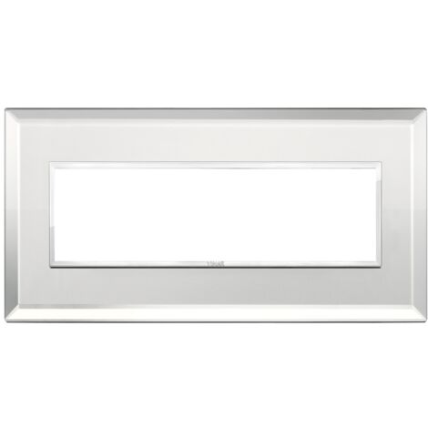 Placca 7M argento ghiaccio Vimar Eikon Evo 21657.72