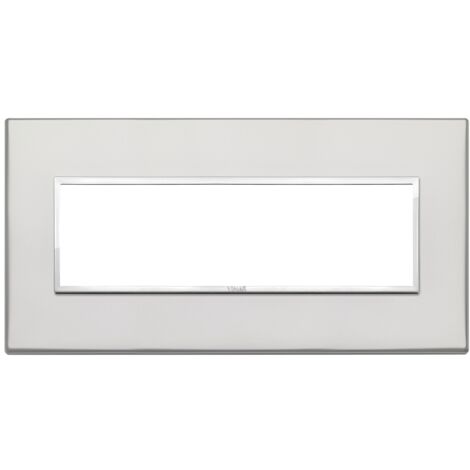 Placca 7M argento Vimar Eikon Evo 21657.07.01