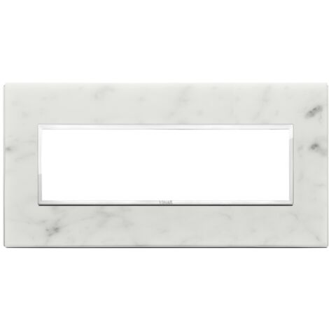 Placca 7M bianco di Carrara Vimar Eikon Evo 21657.51