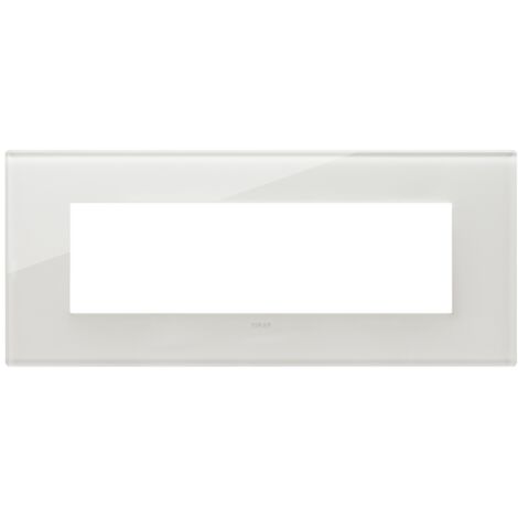 Placca 7M bianco latte Vimar 22657.71
