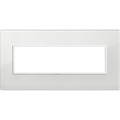 Placca 7M bianco totale diamante Vimar Eikon Evo 21657.87