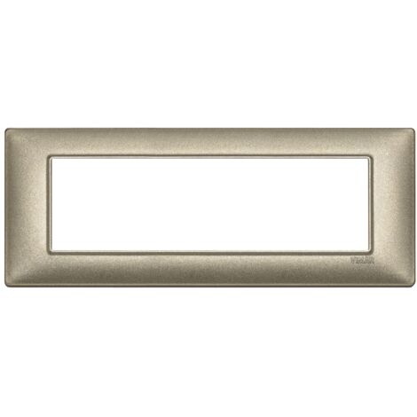 Placca 7M bronzo metallizzato Vimar Plana 14657.70