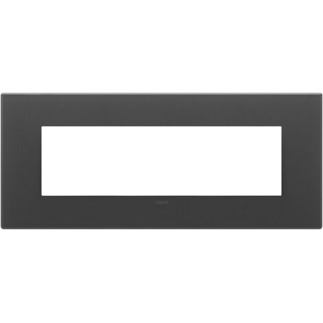 Placca 7M nero satinato Vimar 22657.73