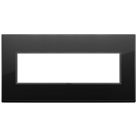 Placca 7M nero totale diamante Vimar Eikon Evo 21657.88