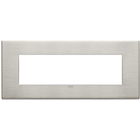 Placca 7M nichel spazzolato Vimar  22657.11