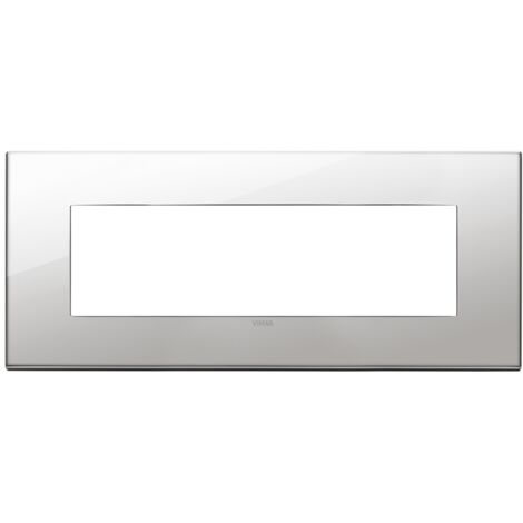 Placca 7M nichel Vimar 22657.81