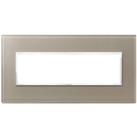 Placca 7M opale bruno Vimar Eikon Evo 21657.74