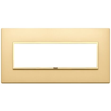 Placca 7M oro totale satinato Vimar Eikon Evo 21657.G10