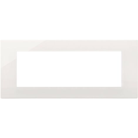 Placca 7m serie Linea Vimar 7 posti reflex bianco 30657.40