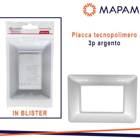 PLACCA 8003-05 3P ARGENTO/MTX T3 JOY IN BLISTER