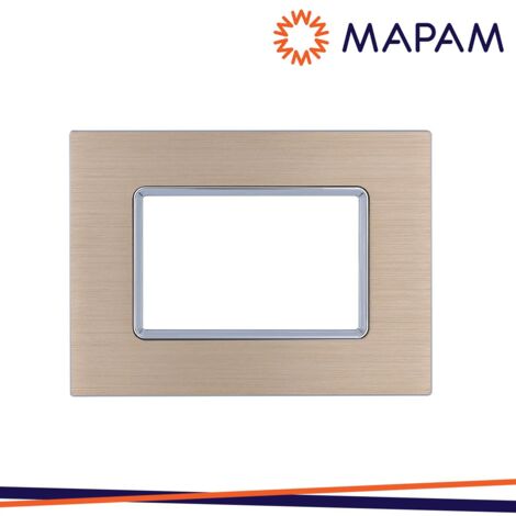 PLACCA ALLUMINIO 6003LL-2 T2 3P CHAMPAGNE