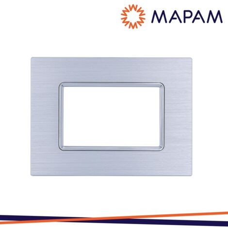 PLACCA ALLUMINIO 6003LL-3 T2 3P SILVER