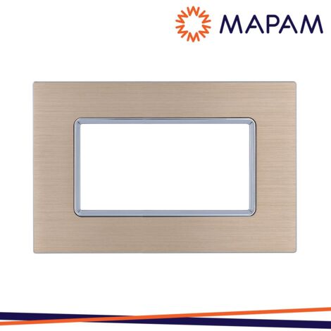 PLACCA ALLUMINIO 6004LL-2 T2 4P CHAMPAGNE