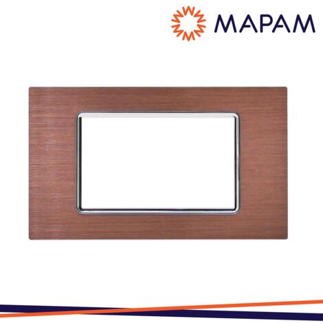 PLACCA ALLUMINIO 8004LL-6 ART  4P BRONZO