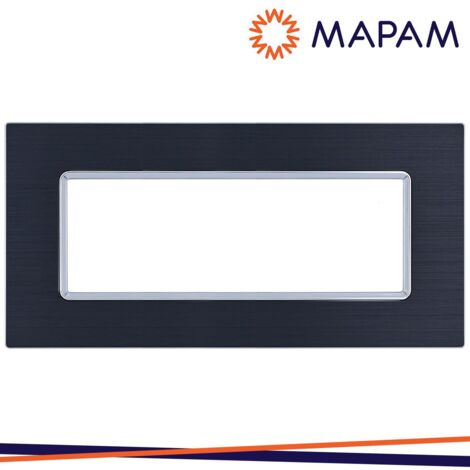 PLACCA ALLUMINIO M6007LL-1 GEM 7P NERO