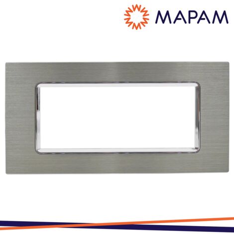 PLACCA ALLUMINIO M6007LL-4 GEM 7P PLATINO