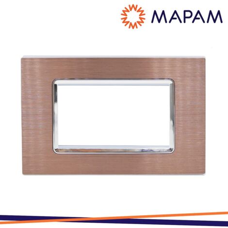 PLACCA ALLUMINIO T3-JOY M5004LL-6 4P BRONZO