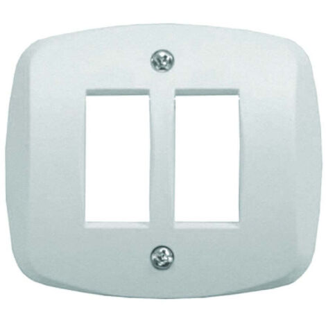 Placca autoportante 2 posti venus - mm.76x76 - (1822.2f) - 10 pz