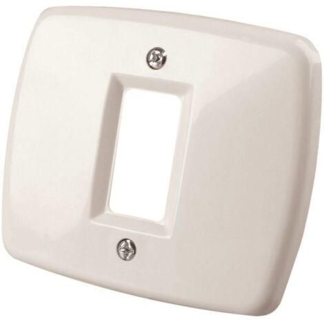 PLACCA AUTOPORTANTE IN TECNOPOLIMERO A 1 FORO PER SCATOLE TONDE D 60MM IMQ