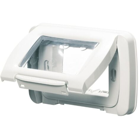 Placca Autoportante Ip55 3 Mod. Easy Bianca ( ELETTROCANALI cod. ECSE60500B )