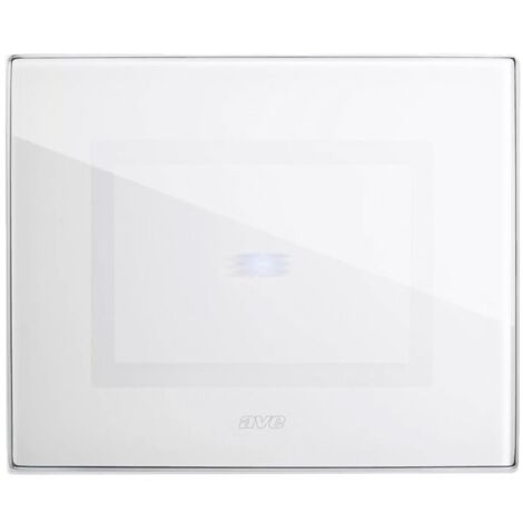 Placca Ave Touch in vetro 3 moduli Per 1 comando a scomparsa colore Bianco finitura lucida 44PVTC01B