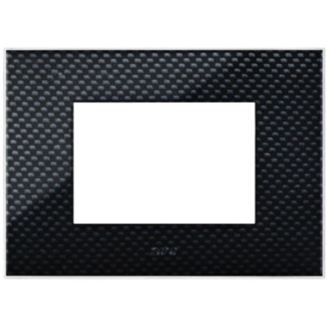 Placca Ave YOUNG44 colore carbon scuro 3D 4 posti 44PJ04CBS/3D
