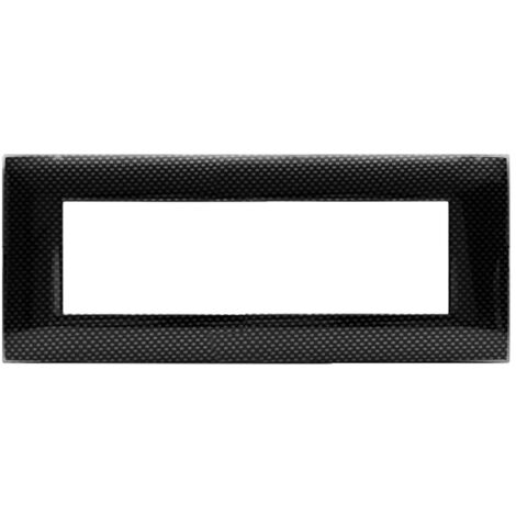 Placca Ave YOUNG44 colore carbon scuro 3D 7 posti 44PJ07CBS/3D