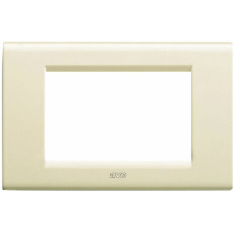 Placca Banquis Pressofusione 3M.Bianco Panna ( AVE cod. 45PB93BP )