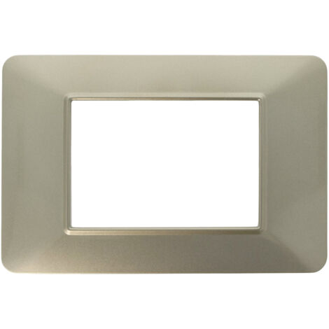Placca Basic 3M 4M 7M Bronzo Compatibile Vimar Plana 3 POSTI
