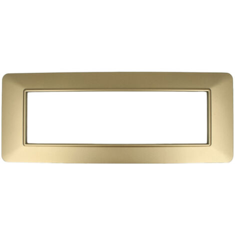 Placca Basic 3M 4M 7M Oro Compatibile Vimar Plana 7 POSTI