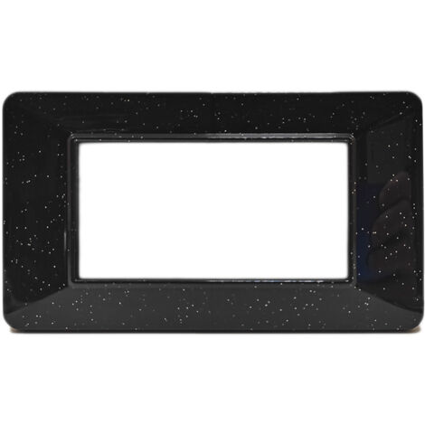 Placca Basic 3M 4M 7M Oro Lucido Compatibile Vimar Plana 4 POSTI