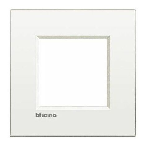 Placca bianca Livinglight AIR 2 moduli LNE4802BN