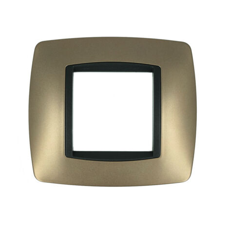 Placca Bombè Bronzo 502 2M Compatibile Bticino Living International