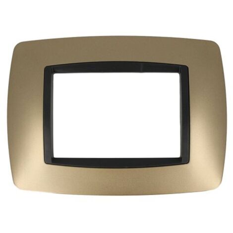 Placca Bombè Oro Satinato 503 3M Compatibile Living International