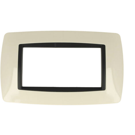 Placca Bombè Sabbia 503 4M Moduli  Compatibile Living International