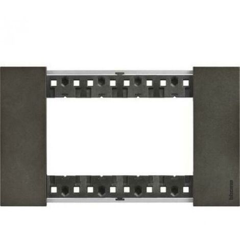 Placca Bticino Living Now 4 moduli colore Space KA4804NG