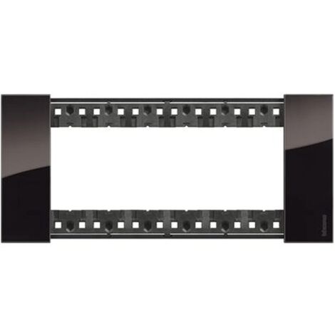Placca Bticino Living Now 6 moduli colore Notte KA4806DG
